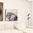 thumbnail image 3 of 30" Pink Crouching Tiger Canvas Wall Art, 3 of 5