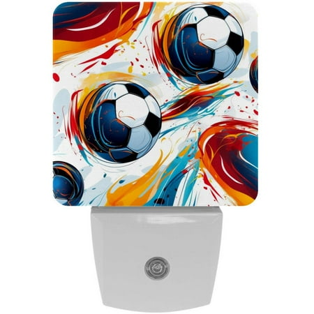 

Football LED Square Night Lights - Small and Stylish Energy-Saving Lamps