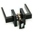 thumbnail image 5 of Villar Home Designs Door Lever Crown Black Passage 8 Pack, 5 of 8