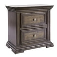 thumbnail image 4 of Big Valley Light Brown 2 Drawer Night Stand w/ Charging Station, 4 of 7