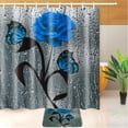 thumbnail image 4 of SINGES Waterproof Animal Traditional Multi-Pattern Soft Flannel Bath Rugs, 708" x 708", 4 Count, 4 of 9