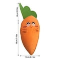 thumbnail image 2 of Durable Carrot Chew Toy for Dogs and Cats Interactive 2-in-1 Pet Pillow Soft Biting Plaything Cute Non-Stuffing Design, 2 of 6