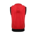 thumbnail image 3 of INSPIRE CHIC Men's Tailored Vest Hoodie Zip Up Sleeveless Drawstring Hooded Vest 38 Red, 3 of 7