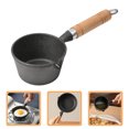 thumbnail image 1 of OUNONA Limited Countertop Space Small Frying Pan Black Compact Design 1Pcs Kitchen Accessory, 1 of 7