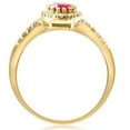 thumbnail image 3 of Pompeii 3/4ct Ruby & Diamond Ring 14K Yellow Gold (G/H,I2-I3), 3 of 4