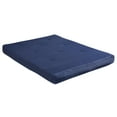 thumbnail image 4 of DHP Caden 8 Inch Futon Mattress with Tufted Cover and Recycled Polyester Fill, Full, Blue, 4 of 11