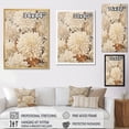 thumbnail image 4 of Designart "Mosaic Of Serenity: Pure White Chrysanthemums" Chrysanthemums Floater Framed Wall Decor, 4 of 5