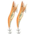 thumbnail image 1 of uds ojos luminosos 3D anzuelo de calamar Artificial cebo de pesca ganchos de señuelo de camarón de madera 3 #, 1 of 8