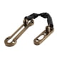 thumbnail image 3 of Cadena de puerta de acero inoxidable BLESIY protección de puerta 20x129cm bronce Cerradura de cadena de puerta, 3 of 7