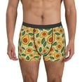 thumbnail image 2 of Goofa Leaves Avocado Printed Men's Boxer Briefs Underwear, Moisture-Wicking Underwear, Trunk,Soft and Breathable Cotton Underwear-X-Large, 2 of 9