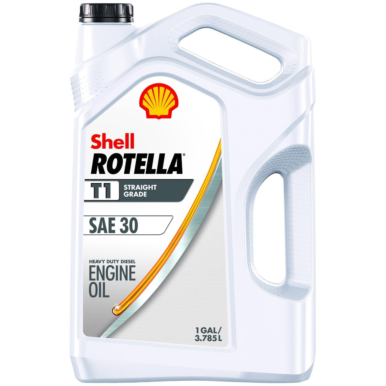Shell Rotella T1 30W Conventional Heavy Duty Diesel Motor Oil, 1 Gallon
