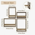thumbnail image 3 of Hanobe Wood Wall Shelves for Bedroom， Farmhouse Decorative Floating Shelves for Wall Shelf Decor Set of 4, 3 of 8