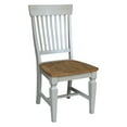 thumbnail image 5 of Vista Solid Wood Slat Back Chairs in Distressed Hickory/Stone - Set of 2, 5 of 10