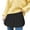 Black, variant on Women's Layered Tiered Sheer Printing Extender Half Plus Size Skirt, XXL, Black