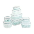 Thyme & Table Food Storage Set, 16Piece, Green Floral