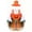 B, variant on Halloween Candy Corn Goose Costume Outfit, Candy Stripe Decor Clothes for Large Lawn Goose Statue, Fall Harvest Holiday Apparel for Yard Porch Garden Indoor Outdoor Halloween Party Decorations