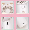 thumbnail image 5 of ICQOVD Personal Cooling Fan Cute Bear Handheld Fan 3 Speed Usb Rechargeable Mini Fan with Misting Spray Cooling, 5 of 5
