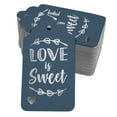 thumbnail image 1 of Inkdotpot Silver Foil Paper Hang Tags Love Is Sweet Wedding Favor Tags 50 Pack, 1 of 6