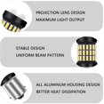thumbnail image 4 of shiyou-2PCS Car LED Headlight Bulbs,Ultra Bright 1156 LED Bulb,4014 60-SMD LED Lights for Car,Universal Car LED Lights Replacement for Brake Light Bulb/Reverse Lights/Indicator Light (1156 LED/White), 4 of 4