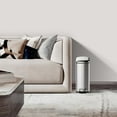 thumbnail image 2 of 13 Gallon / 50L Slim Trash Can, Stainless Steel Kitchen Trash Can, Fingerprint-Proof Step Garbage Rubbish Bin with Removable Inner Bucket & Lid, Rectangular Pedal Recycle Bin for Narrow Space, 2 of 8