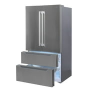 SMAD 22.5 Cu ft French Door Refrigerator/Freezer, Automatic Ice Maker Food Storage, Stainless-Steel