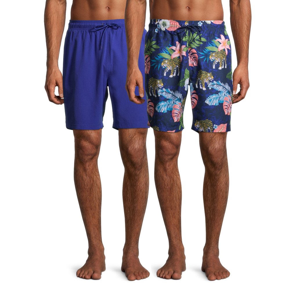 Men's and Big Men's 8" All Guy Solid and Print Swim