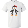 thumbnail image 3 of Inktastic Cute Penguin, Little Penguin, Penguin with Bow T-Shirt, 3 of 5