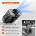 thumbnail image 3 of Ventilador de cintura portátil LOUISWARE 10000 mAh 18000 RPM con linterna LED, 3 of 5
