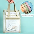 thumbnail image 4 of Twfbrm Expanding File Organizer with Handle, 13 Pockets Large Capacity File Folder with Label, Waterproof Accordion File Tote Pouch with Snap Closure, Portable Document Storage Bag for Office, Blue, 4 of 9
