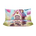 Cartoon Birthday Cake Bedding Sets Twin Duvet Cover 3 Piece Cute Bed