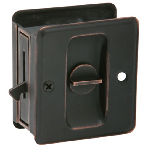 Schlage 991 Solid Brass Privacy Pocket Door Lock
