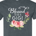 thumbnail image 4 of Inktastic Blessed to Be a Gigi with Pink Flowers T-Shirt, 4 of 5