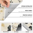 thumbnail image 6 of Yayeee Dish Drying Mat for Kitchen Counter 16" x 18" Microfiber Super Absorbent Coffee Decorative Pad, Small Black Flowers, 6 of 9