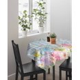 thumbnail image 4 of Easter Eggs Suqare Tablecloth - 54 x 54 Inch, Spring Daisy Eucalyptus Leaves Blue Plaid Waterproof & StainResistant Tablecloth, Washable Oil-proof Table Cover for Dining/Party/Wedding/Camping/Buffet, 4 of 9