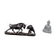thumbnail image 5 of Estatua de escritorio,Figura decorativa de pelea de toros y osos,Colecciones de esculturas de toros,artesanía de resina,decoración,Estatua de mono,Estatua de Buda Mono para Interiores y, 5 of 8