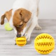 thumbnail image 4 of Neinkie Pet Toy Teeth Shape Massage Gums Rubber Interactive Dogs Toys Ball for Teddy, 4 of 9