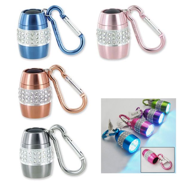 AllTopBargains 1 X Pocket Flashlight Small 6 Led Light Torch Bright