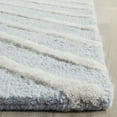 thumbnail image 6 of SAFAVIEH Cambridge Lilly Diamond Striped Wool Runner Rug, Light Blue/Ivory, 2'6" x 22', 6 of 7