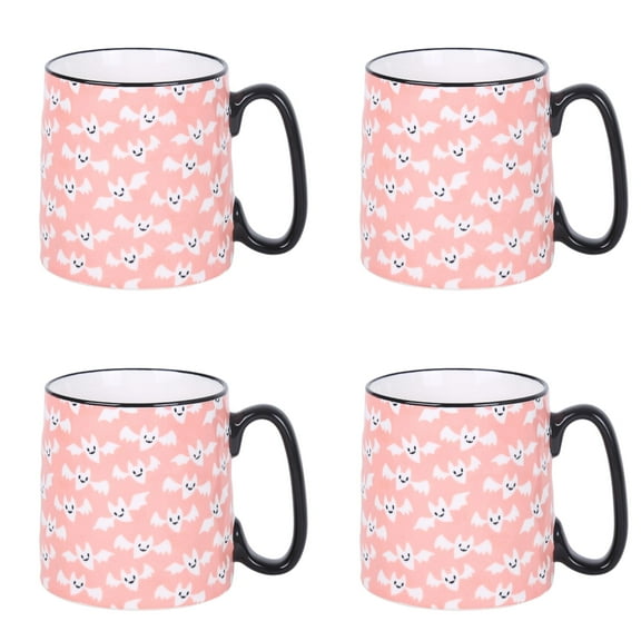 10 Strawberry Street Bella Ghost Bat Mug, Set of 4