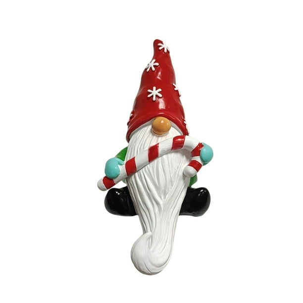 Ornamentos de Navidad Blancos 17.5x11.2x8.5cm/6.89x4.41x3.35In - Decoraciones de Navidad de Gnome para la Decoración Del Hogar de Vacaciones