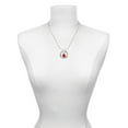 thumbnail image 3 of Delight Jewelry Silvertone Red Chinese Lantern with Clear Crystal Joy Ring Charm Necklace, 18", 3 of 4