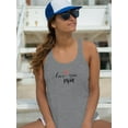 thumbnail image 2 of Love You Mom Minimalistic Racerback Tank Women -Image by Shutterstock, Female XX-Large, 2 of 4