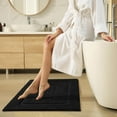 thumbnail image 3 of Softlife Bathroom Rug Soft Absorbent Microfiber Bathroom Rugs Washable Bath Mat,24"x17",Black, 3 of 6
