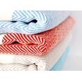 thumbnail image 2 of 100 % Coton - Serviette Turque à Chevrons - Peshtemal de Plage de Bain - Design à Chevrons - 37X70 Pouces (Beige) Beige, 2 of 4