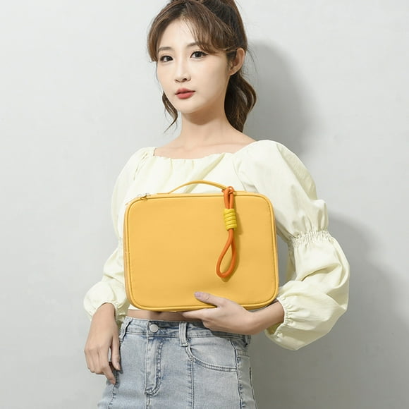 Funda organizadora para tablet | Estuche electrónico multilayer para tablets de 11x8 pulgadas | Nylon resistente al agua, bolsa ligera para viajes de negocios para hombres y mujeres | Portafolio de