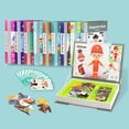 thumbnail image 2 of Divertido libro magnético inteligente para niños, rompecabezas de dibujos animados 3D, juego de entrenamiento cerebral, juguetes educativos para niños, regalo, juguete de Navidad, 2 of 5