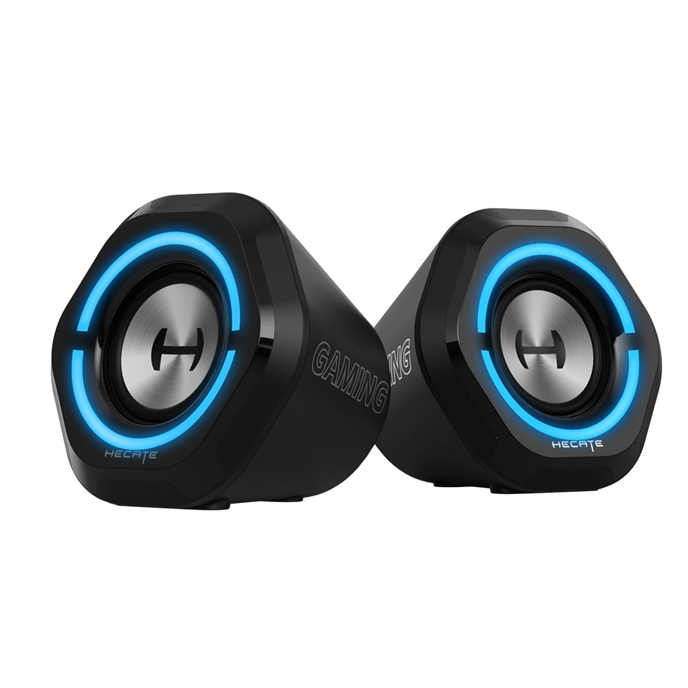 Restored Edifier G1000 USB Computer Speakers,USB-Powered Bluetooth 5.3 PC Gaming Speakers for Desktop Computer Laptop and Mobile Phone USB 3.5mm Aux Bluetooth Input RGB Lights Black (Refurbished)