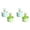 A*2, variant on Sink Strainer Basket Set - Rabbit Ear Kitchen Drain Filter - Flexible Silicone Food Catcher for Sinks - 2-Pack - 2 Sets - Green and Teal