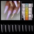 thumbnail image 1 of 500PCS False Nail Tips Reusable Plastic DIY Nail Extension Mold Gel Nail Mold, 1 of 10