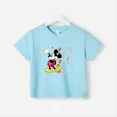 thumbnail image 3 of Marca Disney, camiseta de algodón puro con estampado de Mickey Minnie para verano para niños y niñas, camiseta creativa de calle para bebés, ropa para niños, 3 of 5
